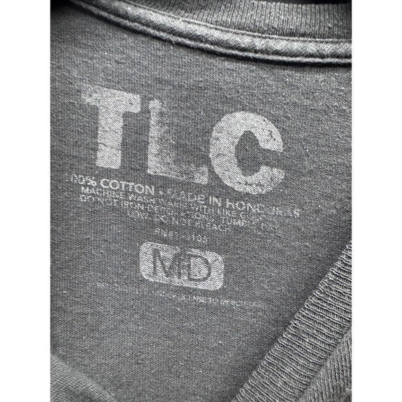 TLC Shirt Mens Medium Black Graphic Concert Tour R&B Hip Hop Band Tee Music - Picture 3 of 6